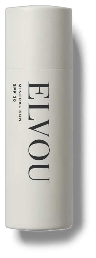 A white stick of Elvou mineral sunscreen