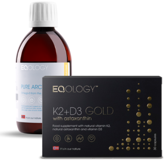Pure Arctic Oil and K2 plus D3 Gold together